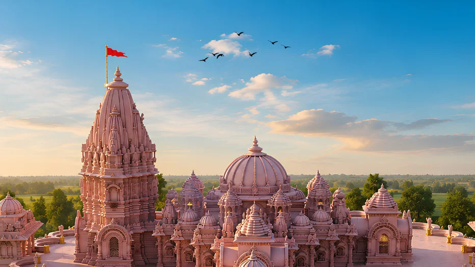Map showing the location of Swaminarayan Mahamantra Dham, Fareni
